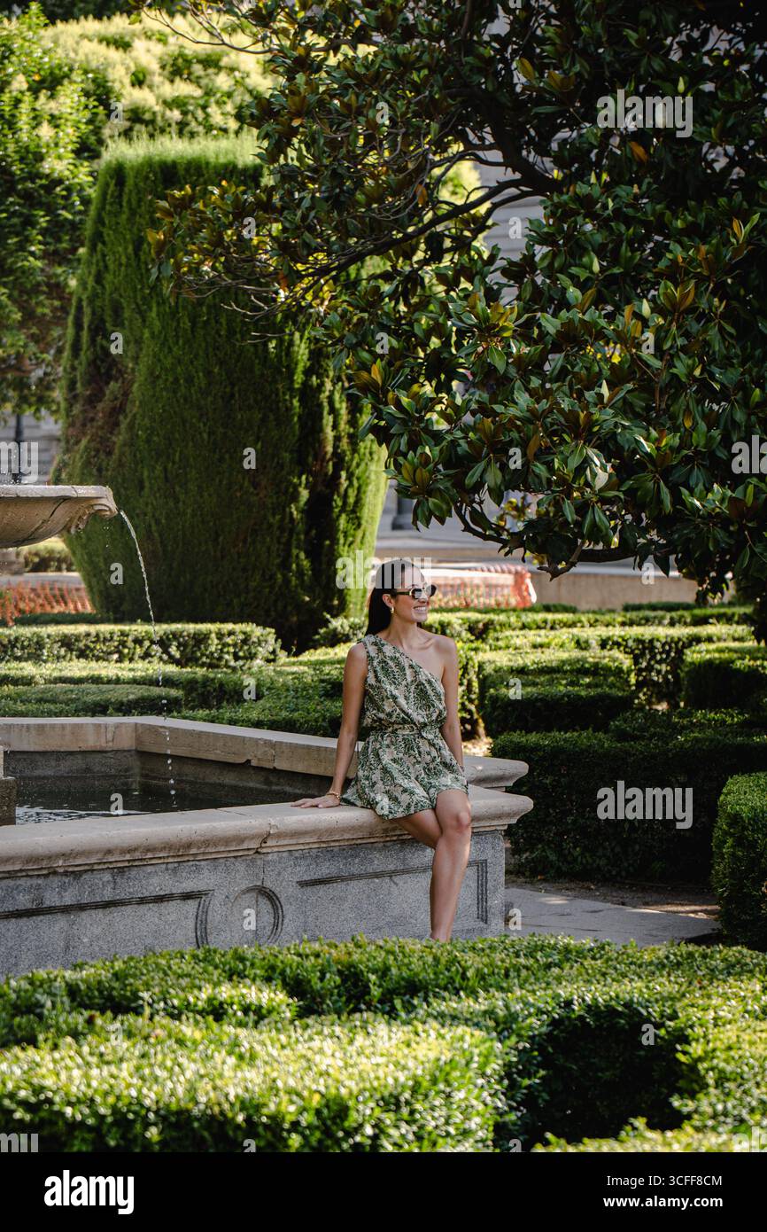 Madrid Sommer Lifestyle – Puerta del Sol, spanische Kultur und Traditionen Stockfoto