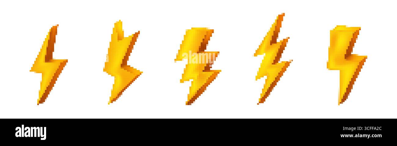 Pixel Art Police hat Symbole für Retro-Spiele Stock Vektor