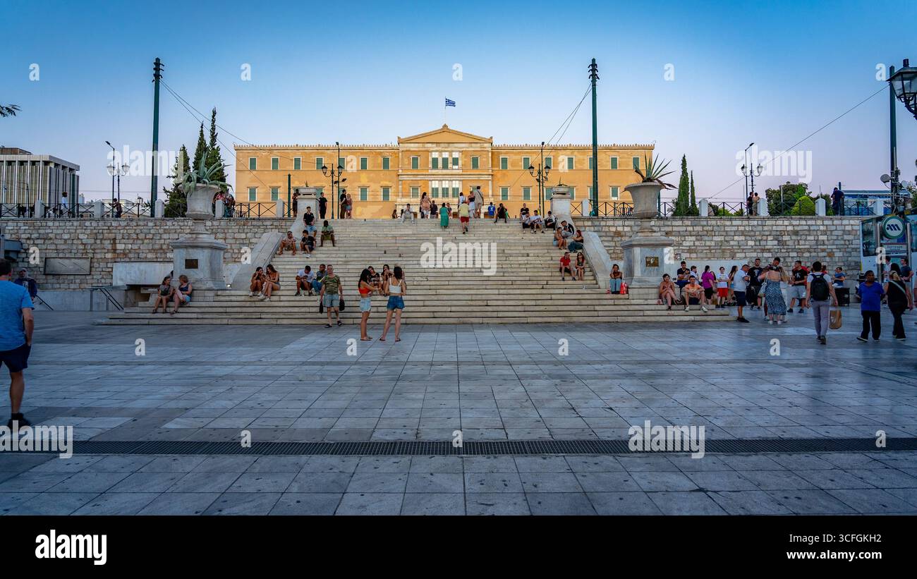 Athen, Griechenland - griechisches Parlamentsgebäude Stockfoto