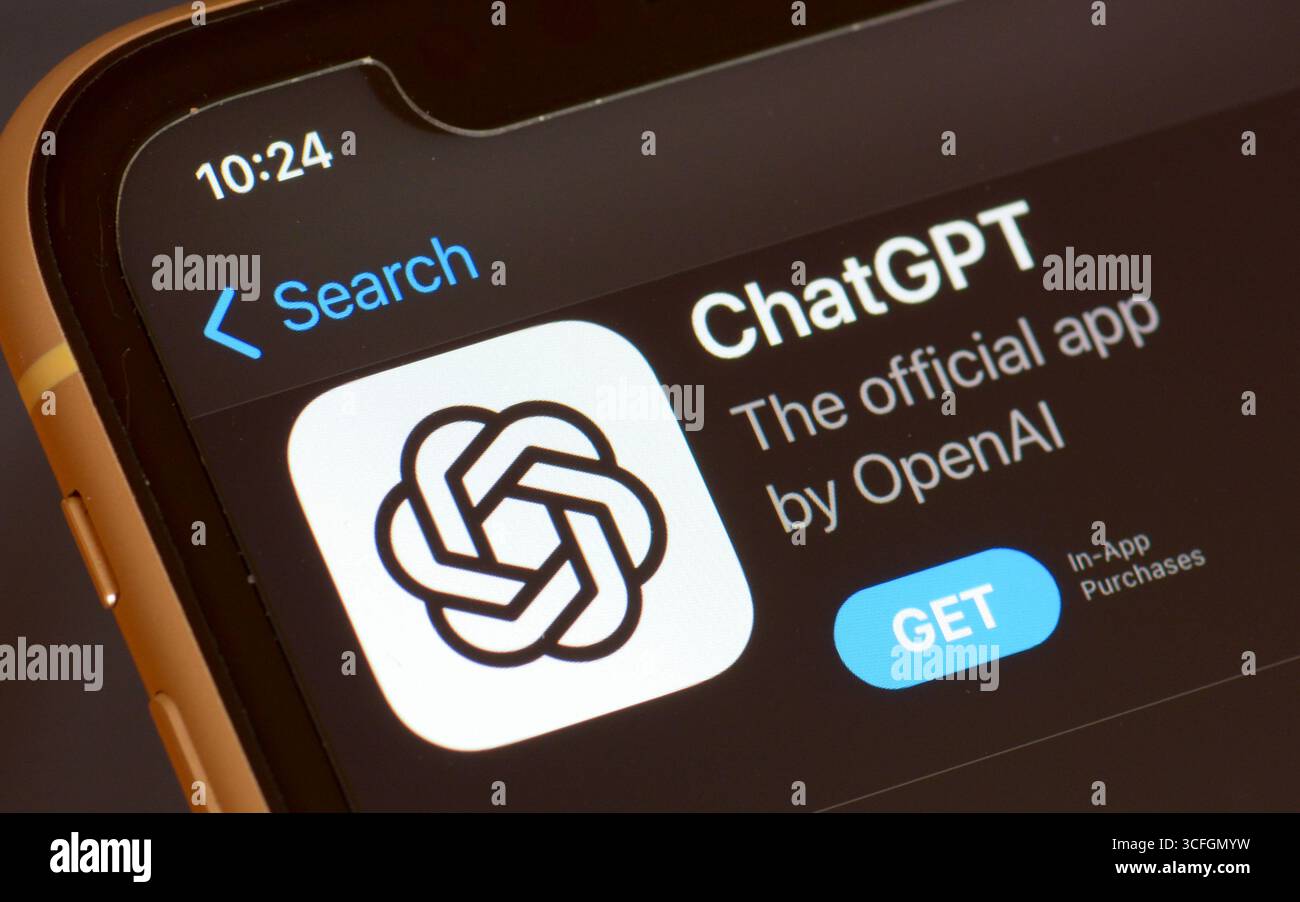 ChatGPT AI App im Apple App Store Stockfoto