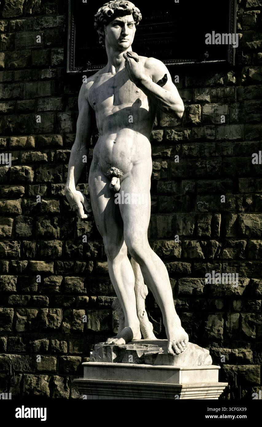 Statue von David von Michelangelo, Florenz, Italien Stockfoto
