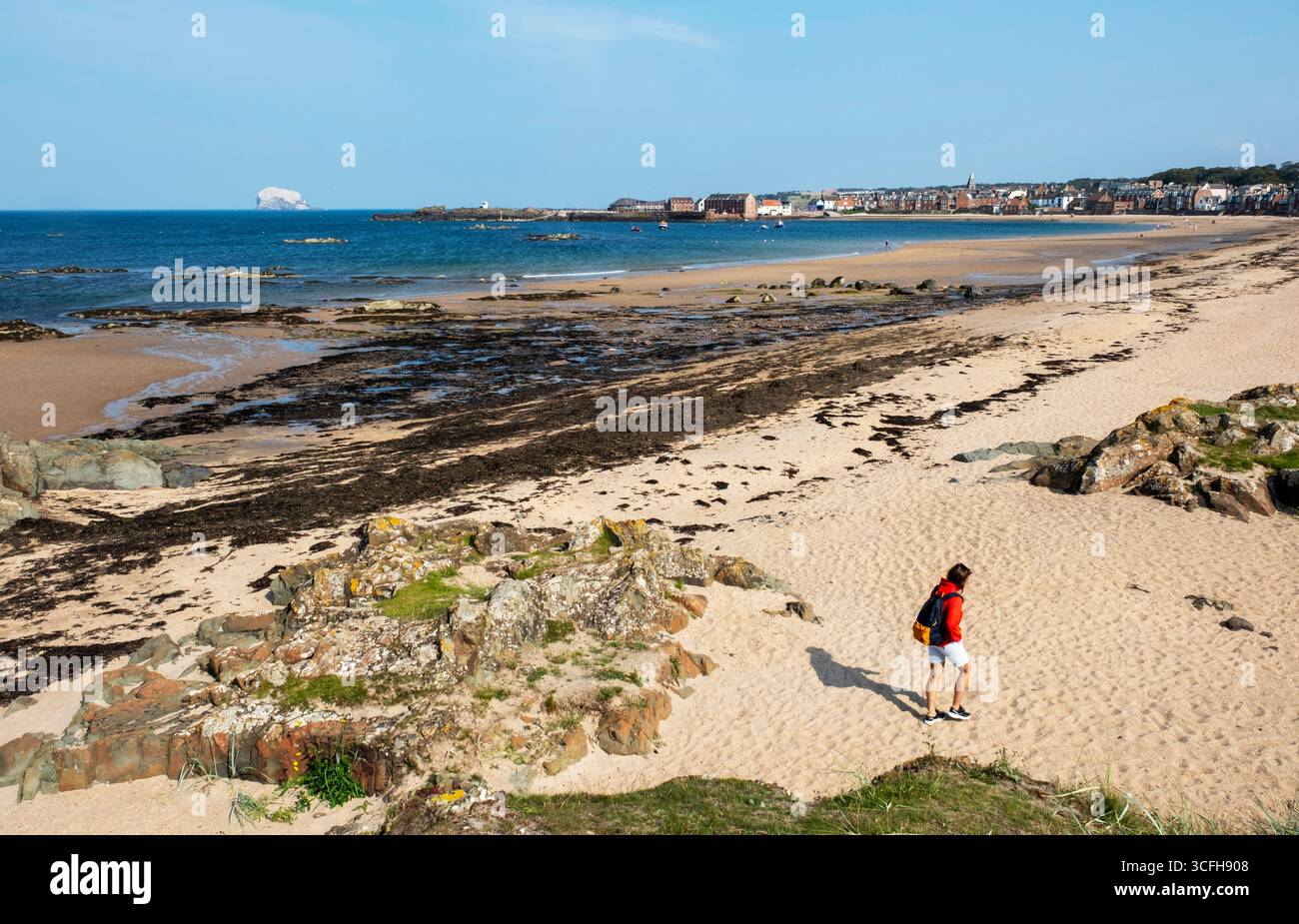 North Berwick West Beach, East Lothian, Schottland Stockfoto