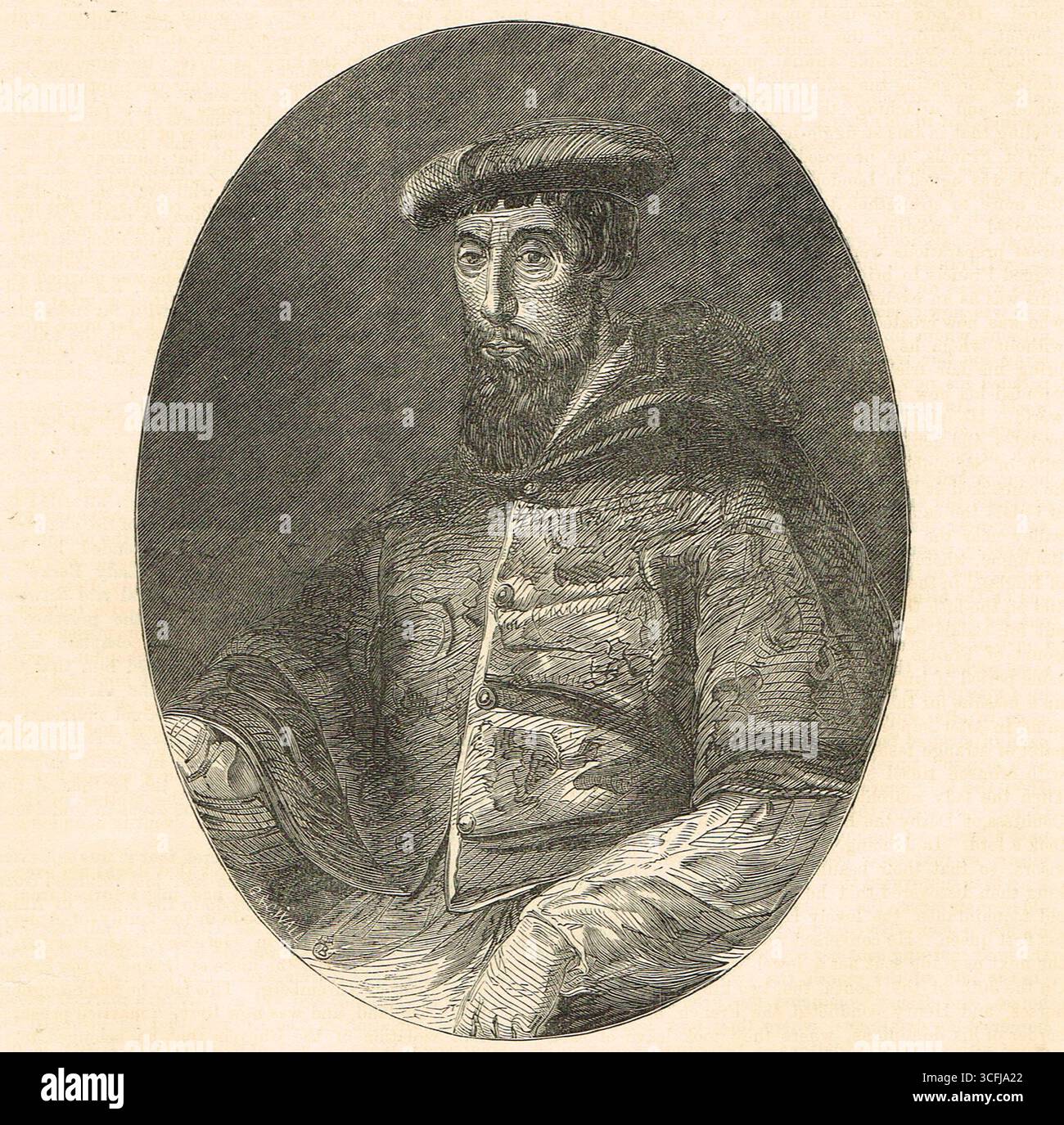 Kardinal Pole, der letzte katholische Erzbischof von Canterbury, von 1556 bis 1558 während der Marienrestauration des Katholizismus. Stockfoto
