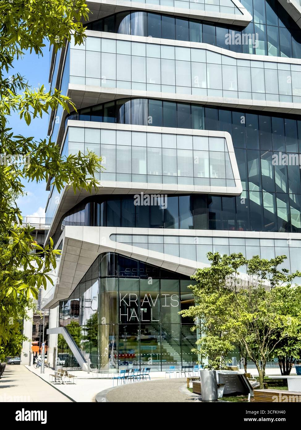 Henry R. Kravis Hall, Außengebäude, Columbia University Business School, Columbia University, Manhattanville Campus, 665 West 130th Street, West Stockfoto