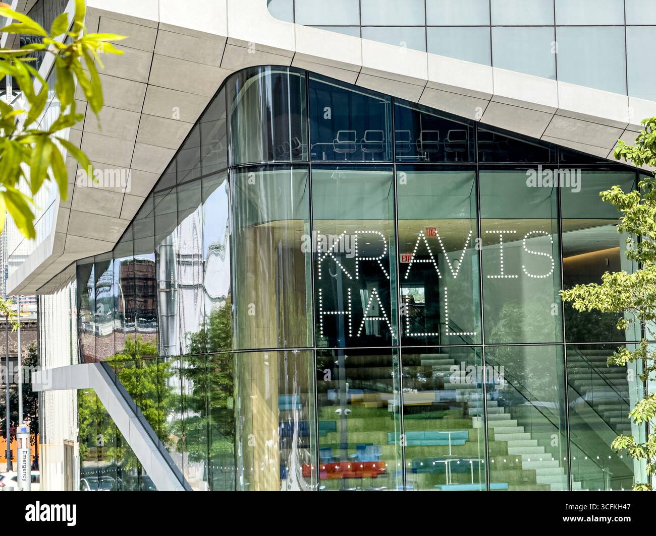 Henry R. Kravis Hall, Außenansicht des Gebäudes, Columbia University Business School, Columbia University, Manhattanville Campus, 665 West 130th Street Stockfoto