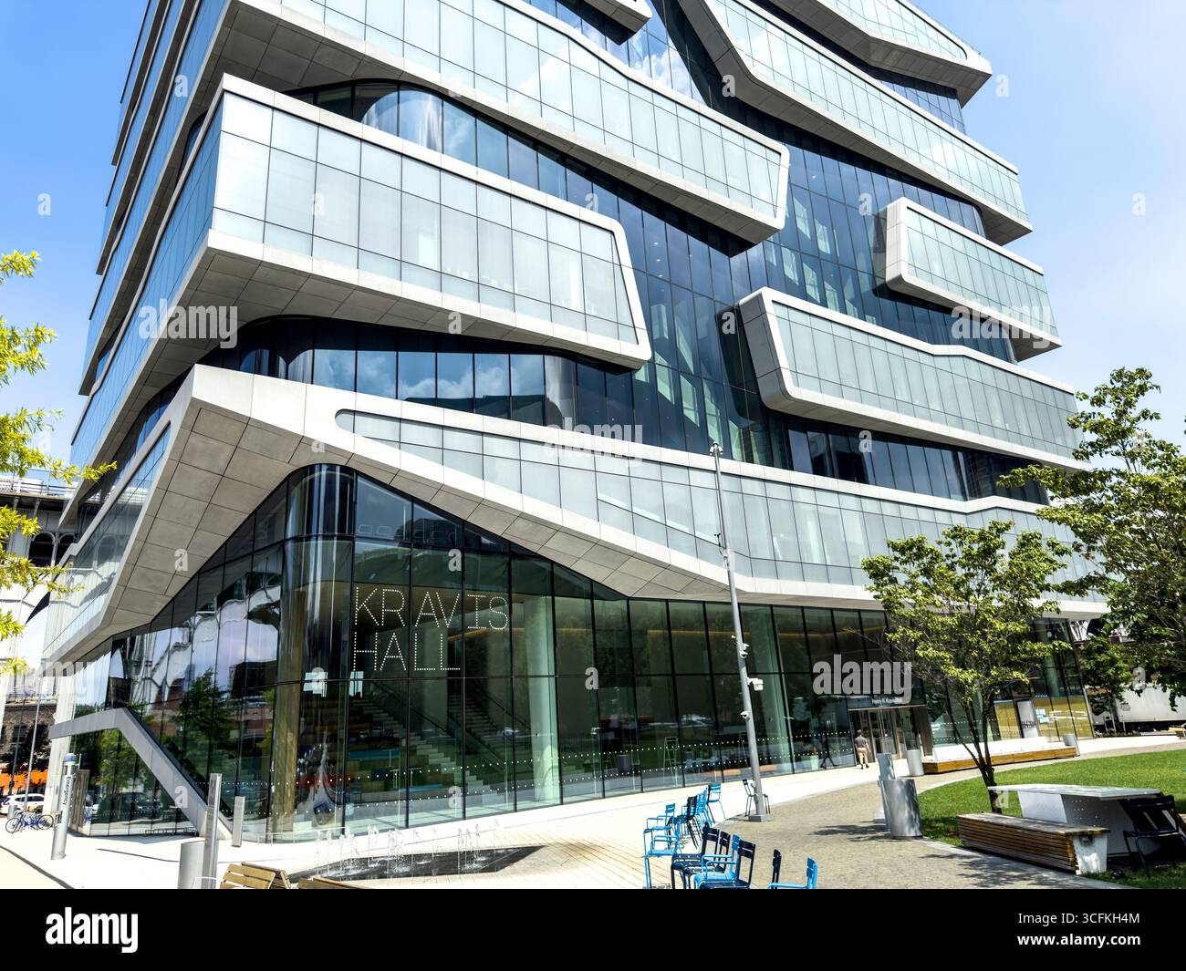 Henry R. Kravis Hall, Außengebäude, Columbia University Business School, Columbia University, Manhattanville Campus, 665 West 130th Street, West Stockfoto