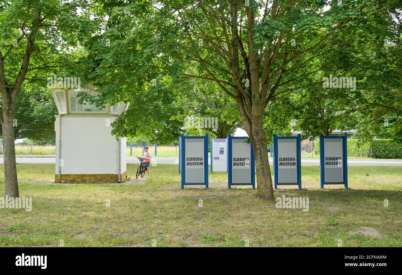 Elbbergmuseum, ehemalige Grenze DDR BRD, Boizenburg, Mecklenburg-Vorpommern, Deutschland Stockfoto