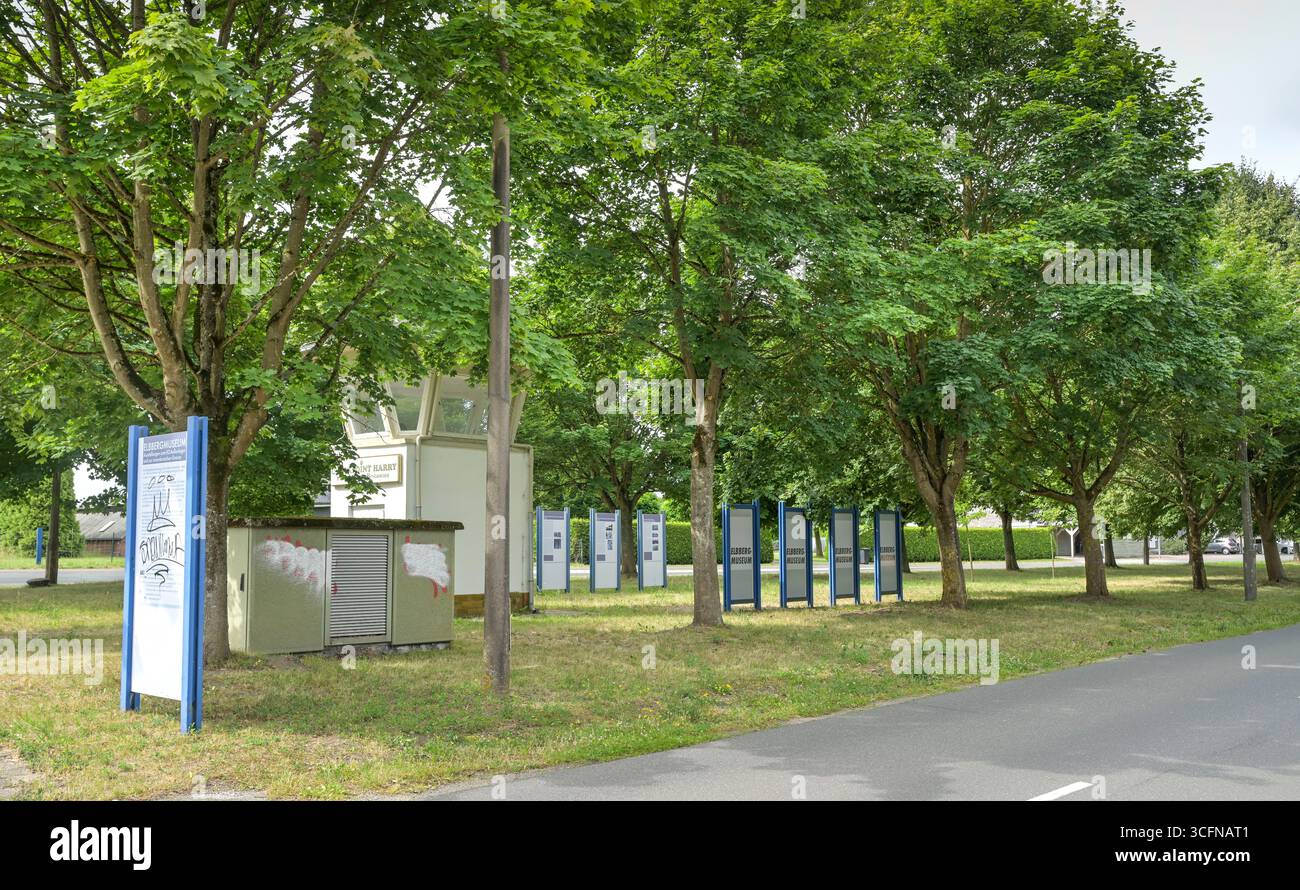 Elbbergmuseum, ehemalige Grenze DDR BRD, Boizenburg, Mecklenburg-Vorpommern, Deutschland Stockfoto