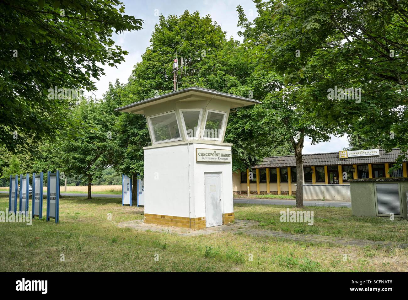 Elbbergmuseum, ehemalige Grenze DDR BRD, Boizenburg, Mecklenburg-Vorpommern, Deutschland Stockfoto