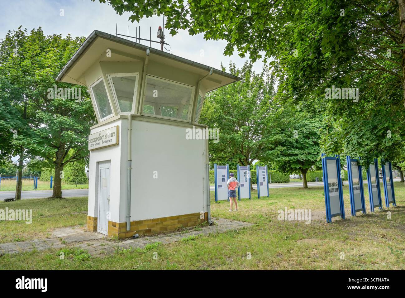 Elbbergmuseum, ehemalige Grenze DDR BRD, Boizenburg, Mecklenburg-Vorpommern, Deutschland Stockfoto