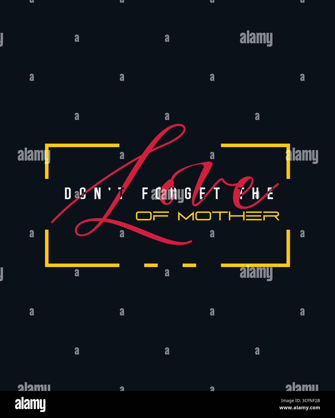 Das T-Shirt „Liebe zum Mutter“ Stock Vektor