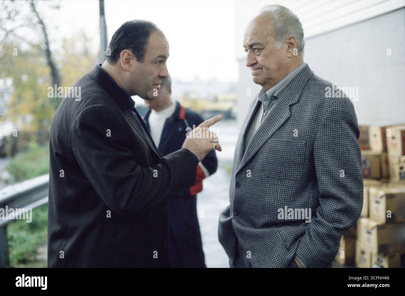The Sopranos (1999) James Gandolfini als Tony Sopranistin Jerry Adler als Hesh Rabkin *Filmstill - nur redaktionelle Verwendung* CAP/PLF bereitgestellt von Capital Pictures Stockfoto