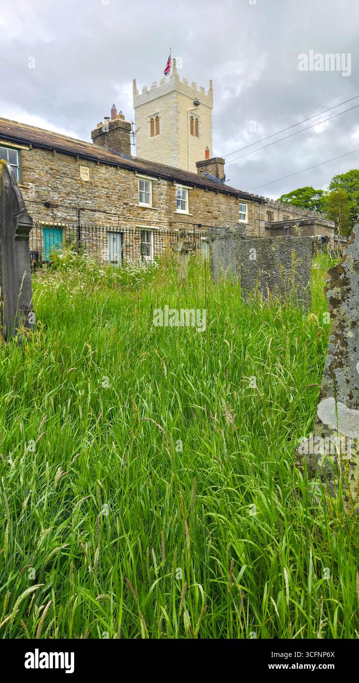 St. Oswald's Askrigg Stockfoto