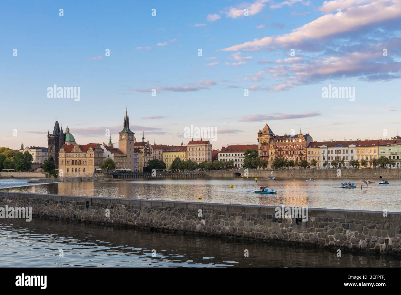 Moldau, Prag, Tschechische Republik Stockfoto