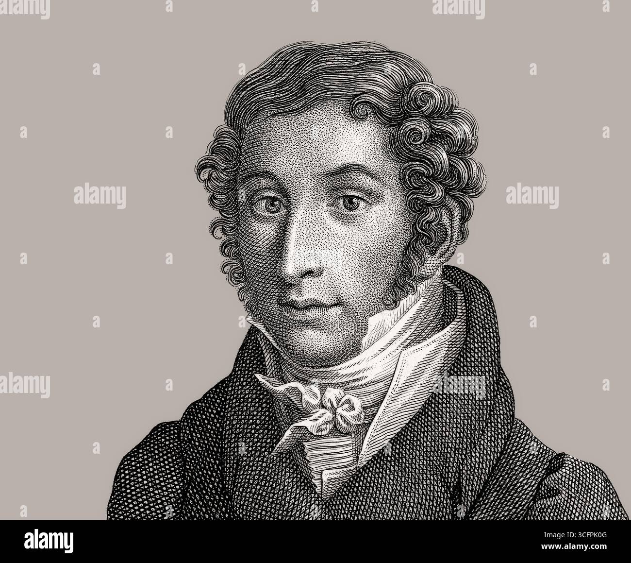 Carl Maria von Weber, 1786–1826, deutscher Komponist, Dirigent und Pianist, digital herausgegeben Stockfoto