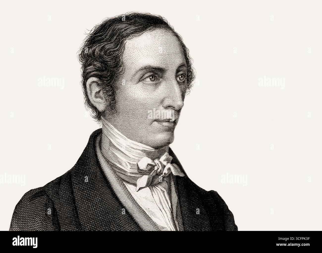 Carl Maria von Weber, 1786–1826, deutscher Komponist, Dirigent und Pianist, digital herausgegeben Stockfoto