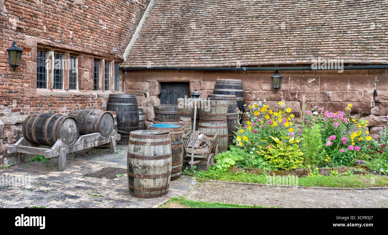 Harvington Hall, Harvington, Worcestershire, England, UK Stockfoto