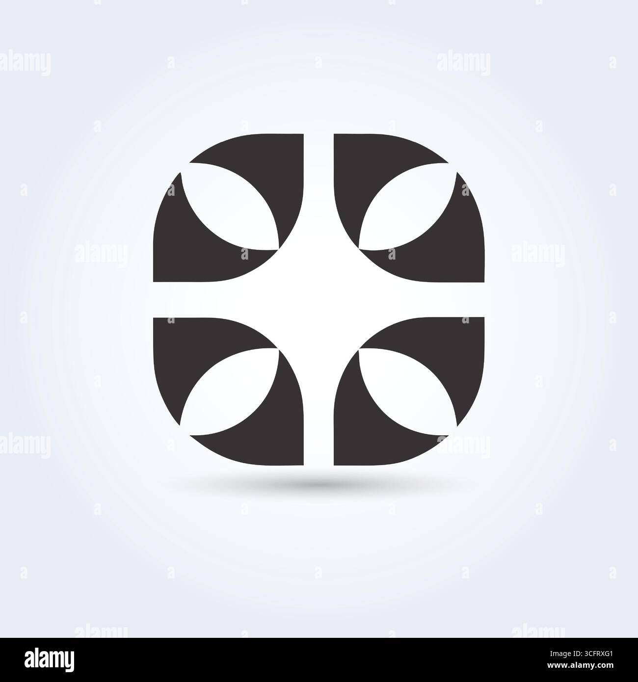 Abstraktes, stylisches Logo Stock Vektor