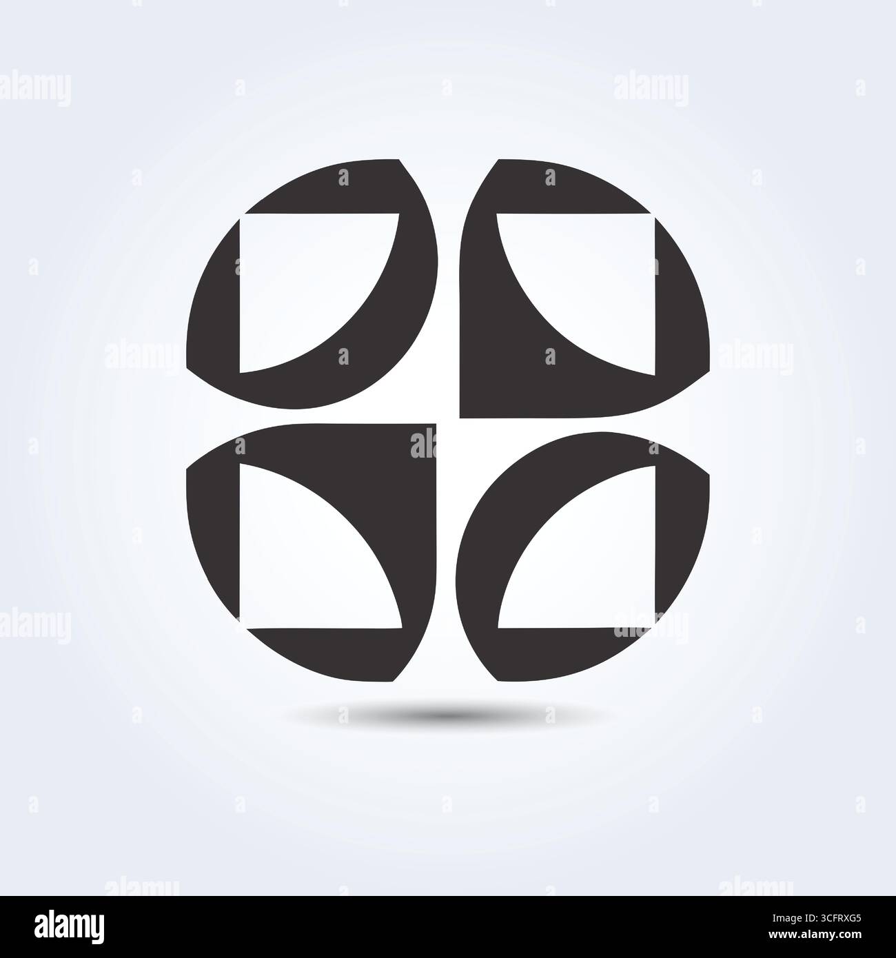 Professionelles, elegantes Logo-Design Stock Vektor