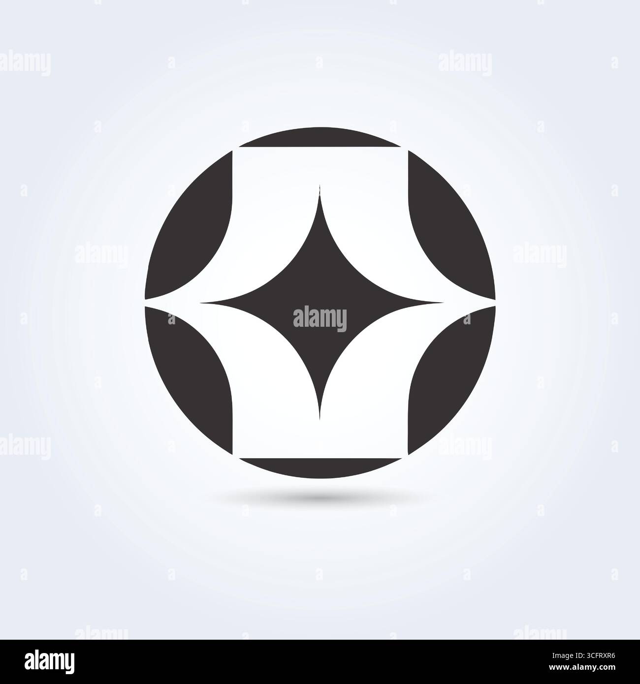 Minimalistisches Logodesign Stock Vektor