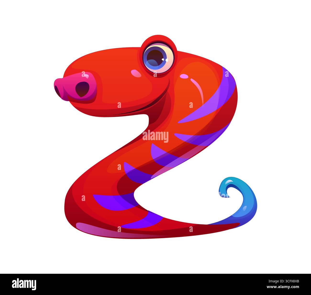 Gruselige Monster Charakter Zeichentrick Schriftart Buchstabe z. Crazy Bugaboo, bogle Personage Kinder ABC Typ Buchstabe, gruselige Halloween Kreatur Vektor Schriftart Symbol. Seltsames Horror Vogelscheuchen-Alphabet-Element Stock Vektor