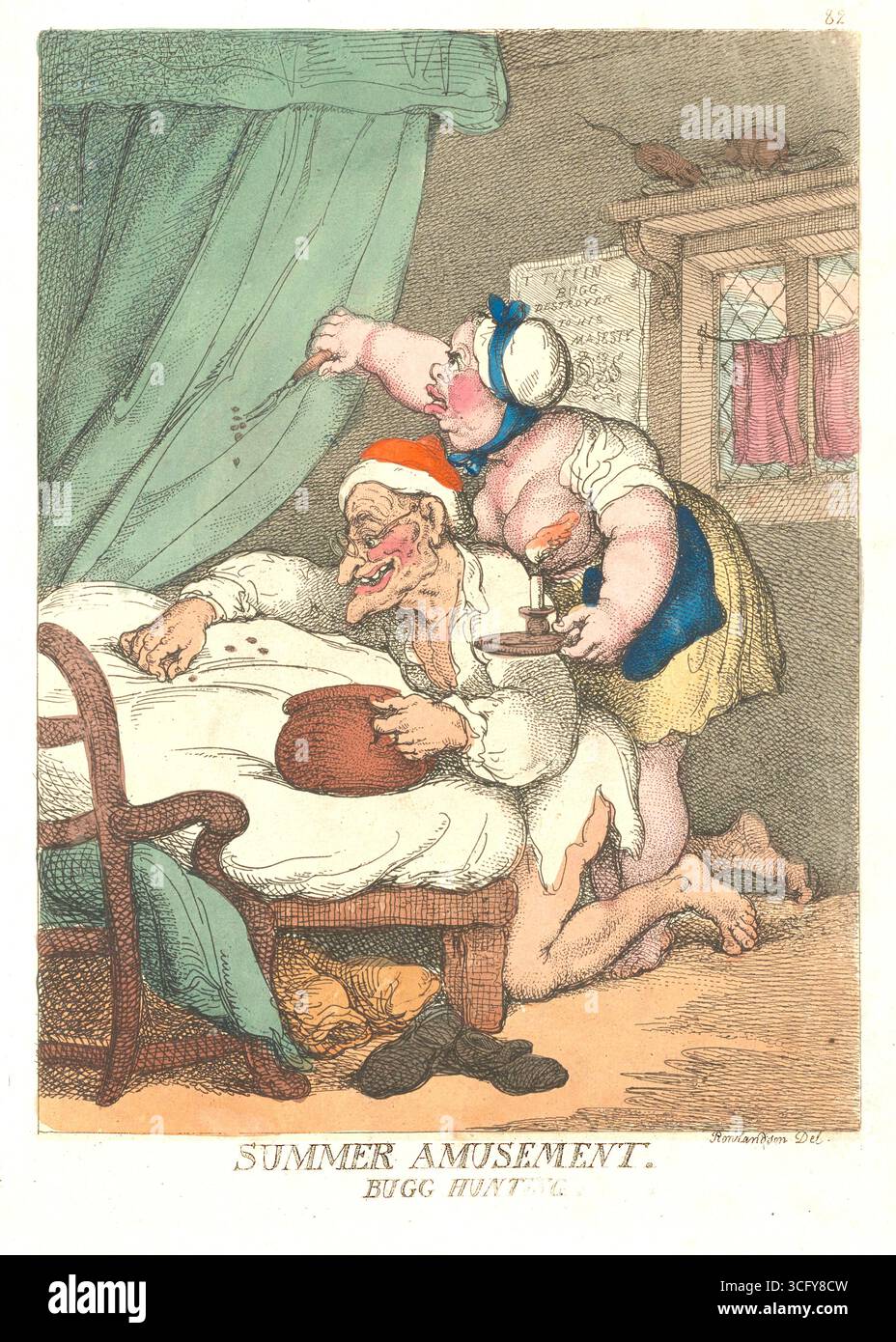 Thomas Rowlandson - Sommerspaß - Bugg-Jagd Stockfoto