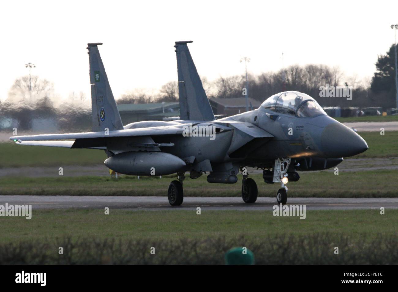 F15 Strike Eagle bei RAF Waddington, Übung Cobra Warrior 25-1 Stockfoto