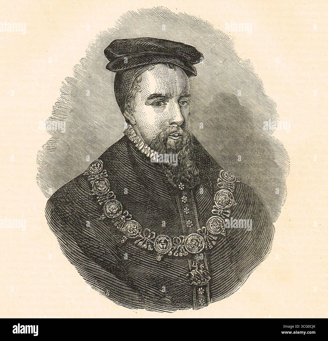 Thomas Stanley, 1. Earl of Derby, englischer Adliger und Stiefvater von König Heinrich VII. Von England Stockfoto
