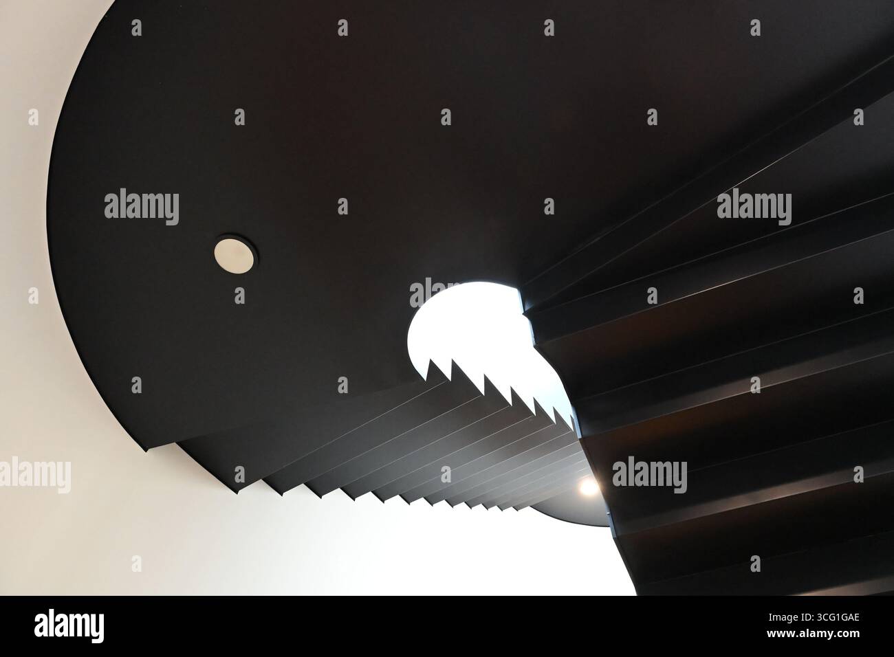 Ich suche die Treppe des Bonhams Auktionshauses in London Stockfoto