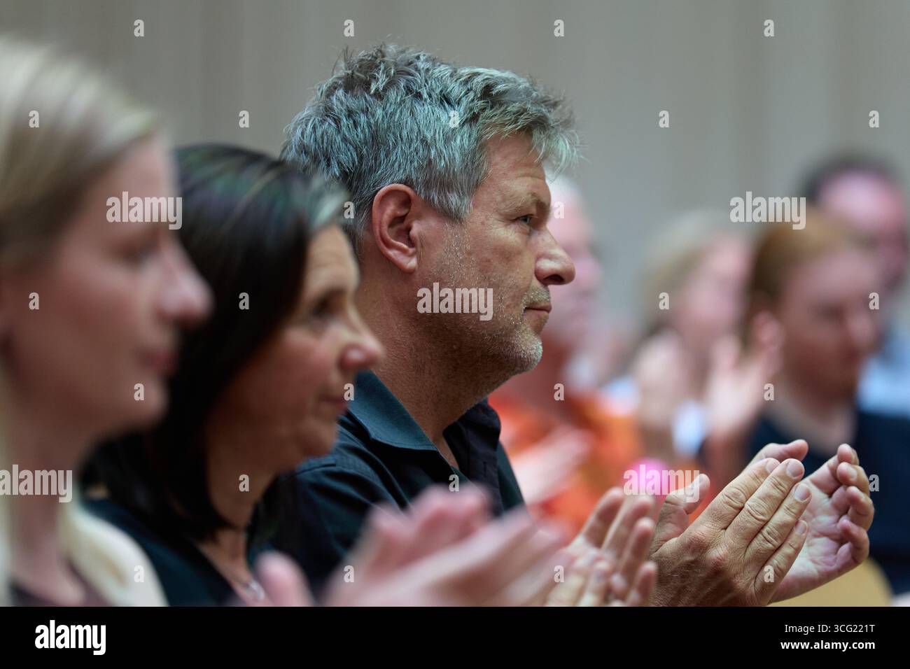 Weimar, Deutschland – 29.08.2024: Robert Habeck, deutscher Vizekanzler und Bundesminister für Wirtschaft und Klimaschutz 12/2021–05/2025 Stockfoto