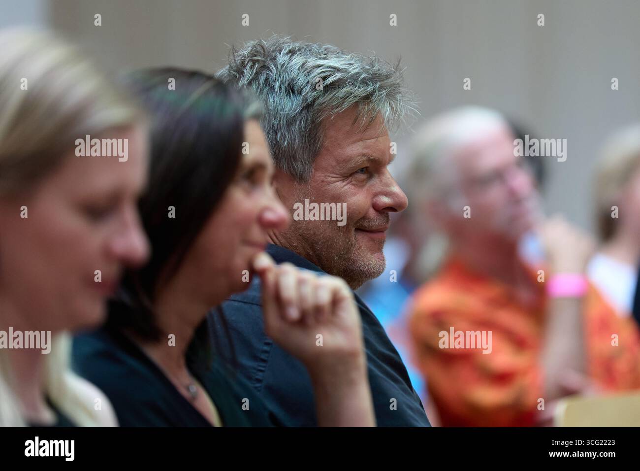Weimar, Deutschland – 29.08.2024: Robert Habeck, deutscher Vizekanzler und Bundesminister für Wirtschaft und Klimaschutz 12/2021–05/2025 Stockfoto