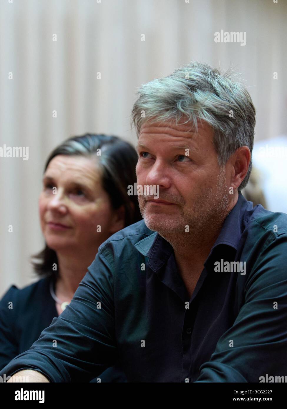 Weimar, Deutschland – 29.08.2024: Robert Habeck, deutscher Vizekanzler und Bundesminister für Wirtschaft und Klimaschutz 12/2021–05/2025 Stockfoto