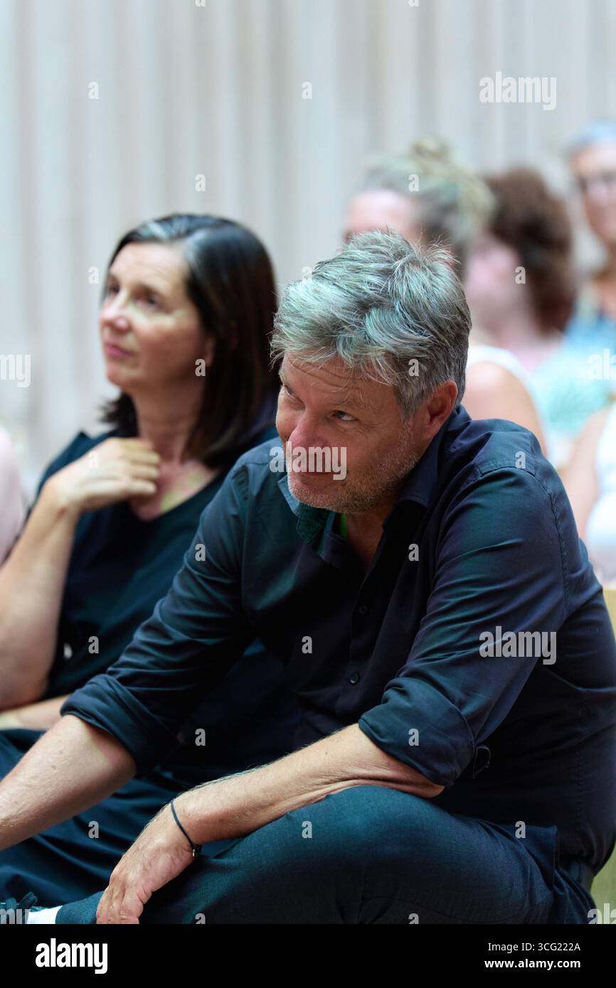 Weimar, Deutschland – 29.08.2024: Robert Habeck, deutscher Vizekanzler und Bundesminister für Wirtschaft und Klimaschutz 12/2021–05/2025 Stockfoto