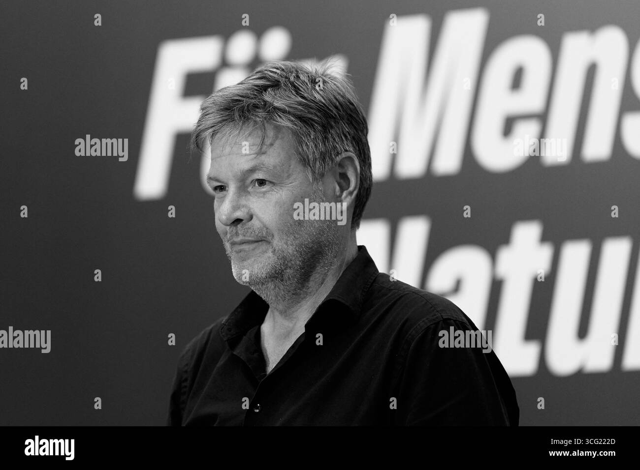 Weimar, Deutschland – 29.08.2024: Robert Habeck, deutscher Vizekanzler und Bundesminister für Wirtschaft und Klimaschutz 12/2021–05/2025 Stockfoto