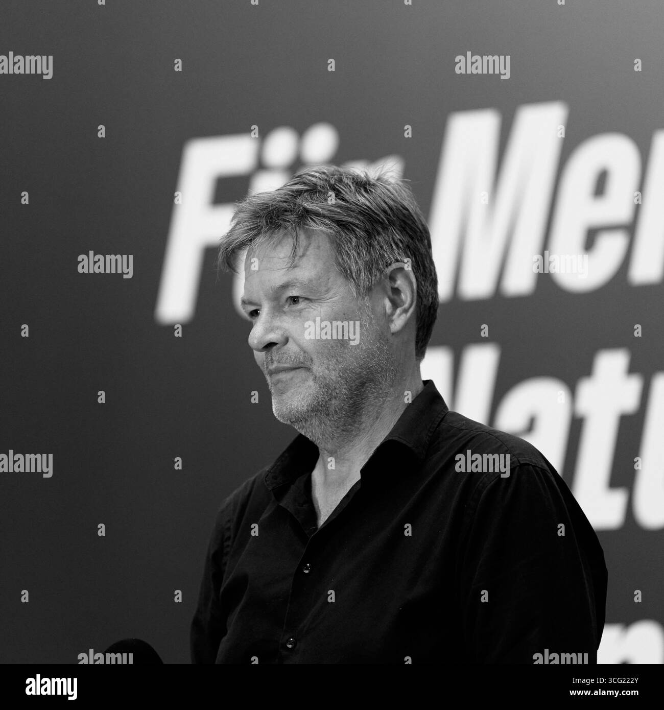 Weimar, Deutschland – 29.08.2024: Robert Habeck, deutscher Vizekanzler und Bundesminister für Wirtschaft und Klimaschutz 12/2021–05/2025 Stockfoto