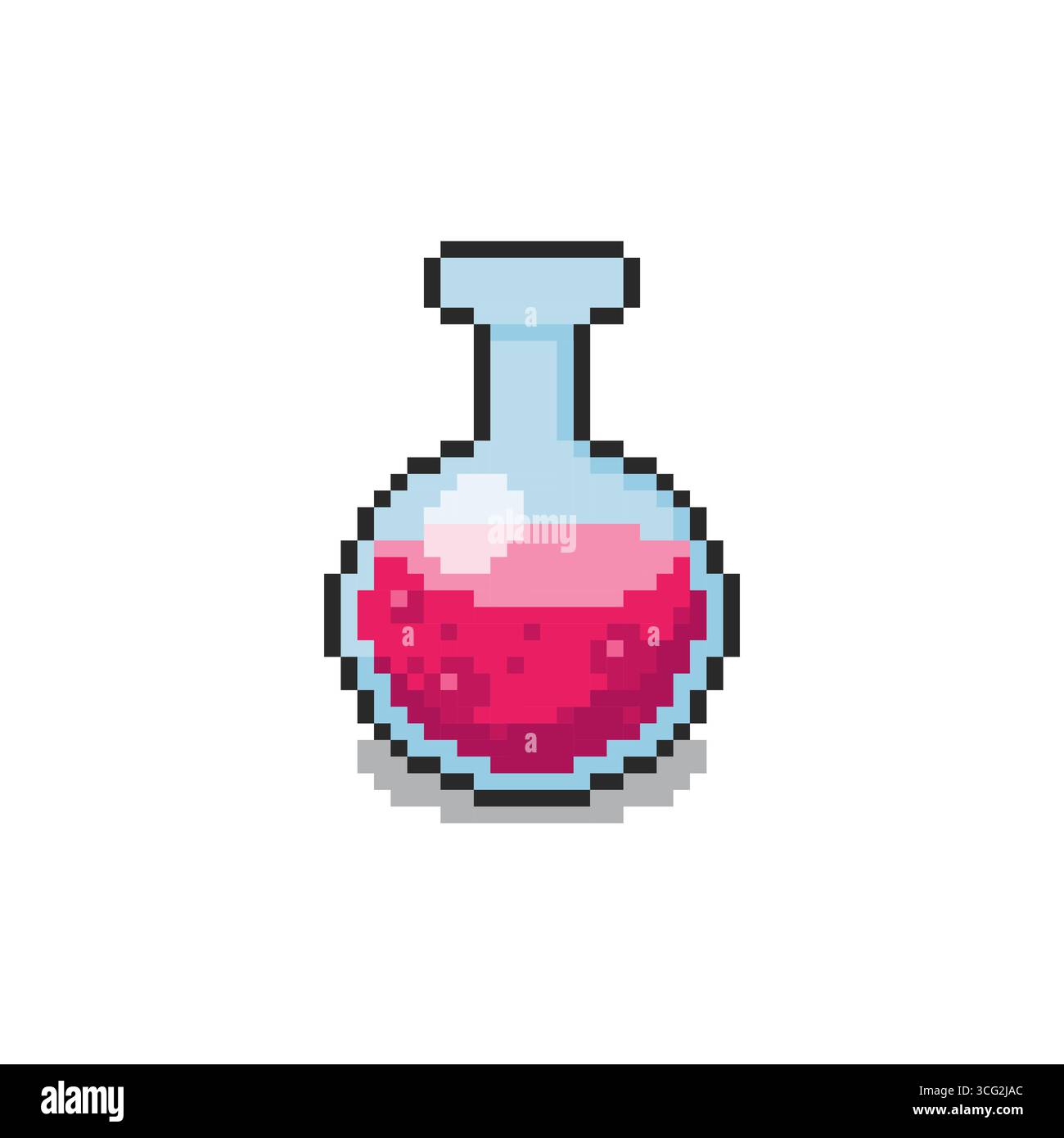 Pixel Art Magic Potion Design Stock Vektor