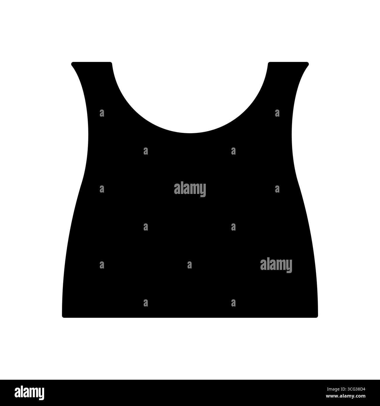 Einfacher Vektor mit festem Tanktop Stock Vektor