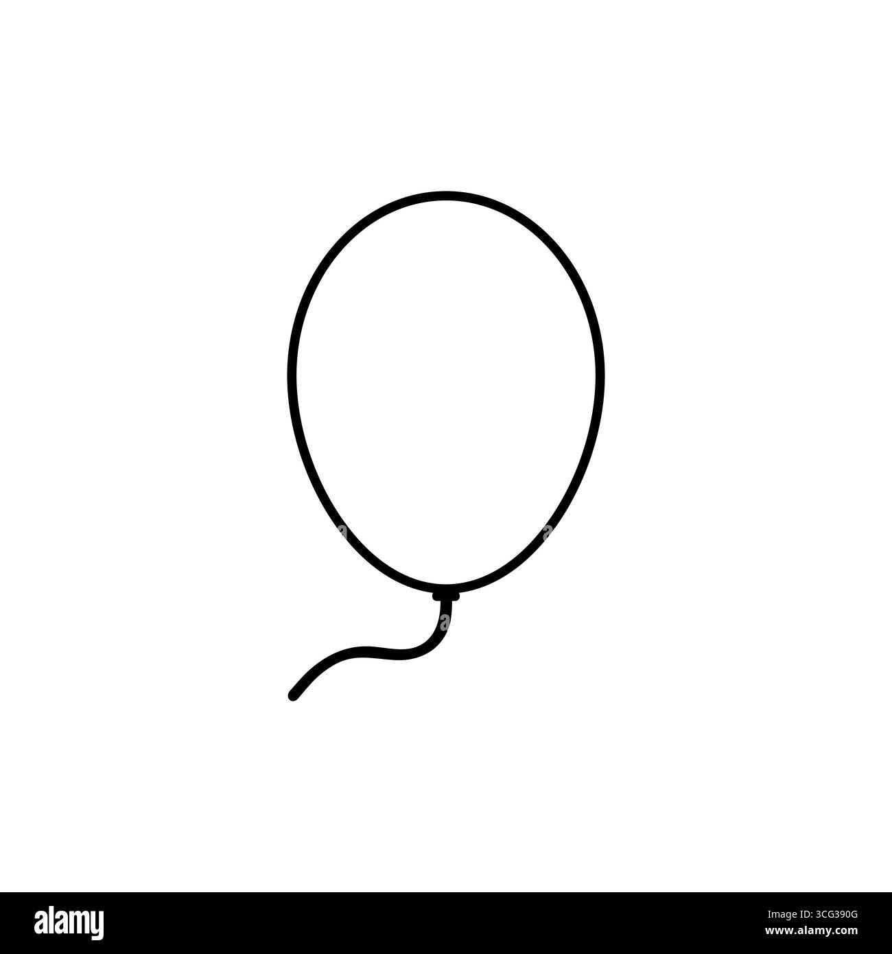 Kontur des Vektorsymbols des Stücklistensymbols auf weißem Hintergrund Stock Vektor