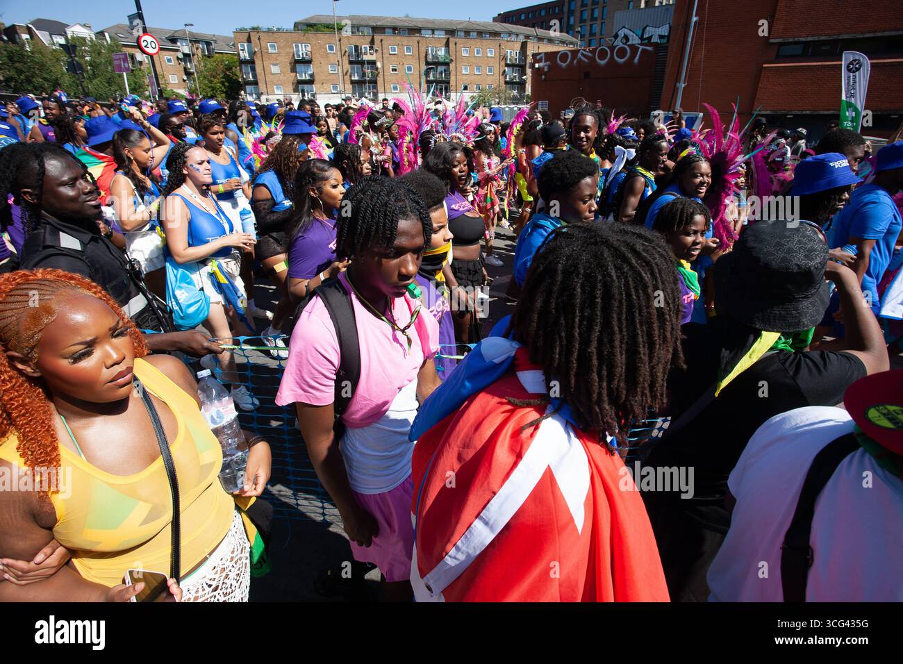 Follower LNHC Notting Hill Carnival 2025 Stockfoto