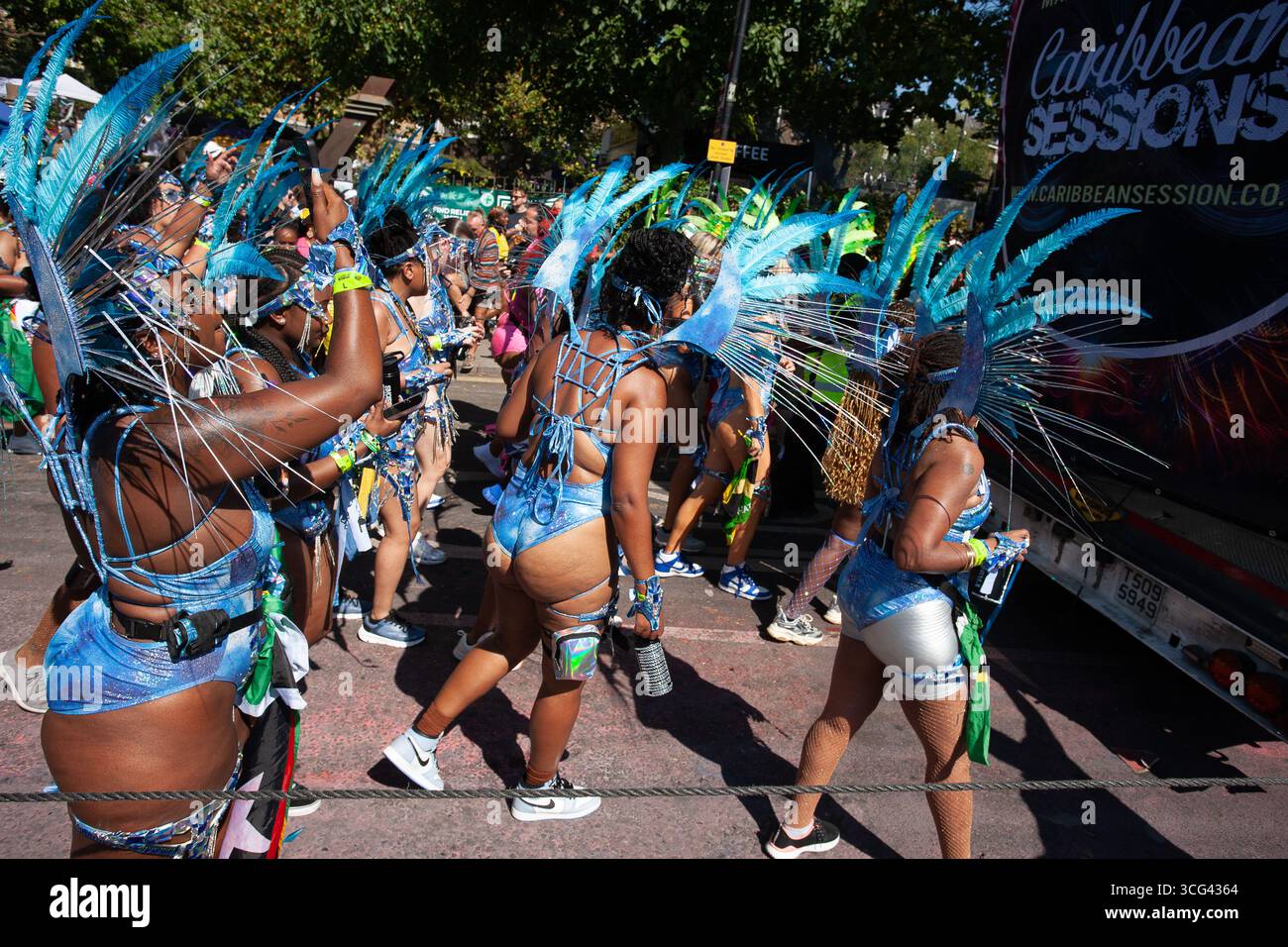 Follower LNHC Notting Hill Carnival 2025 Stockfoto