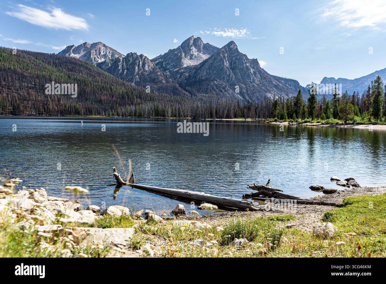 Stanley Lake in der Sawtooth Wilderness Stockfoto