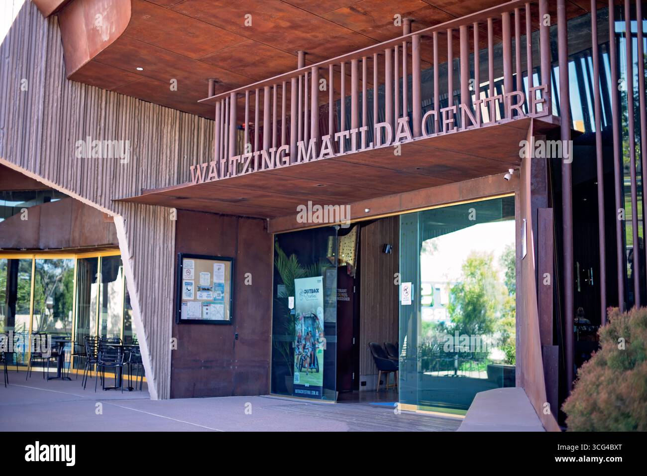 Winton, Queensland, Australien - August 2025: Waltzing Matilda Centre, Outback Museum Touristenattraktion Stockfoto