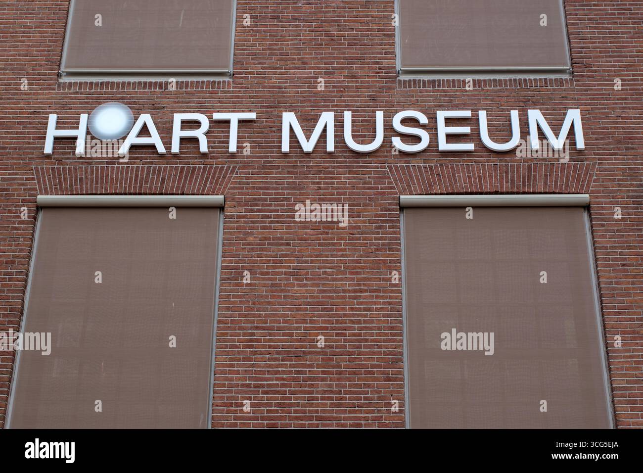 Billboard H'Art Museum in Amsterdam, Niederlande 26-8-2025 Stockfoto