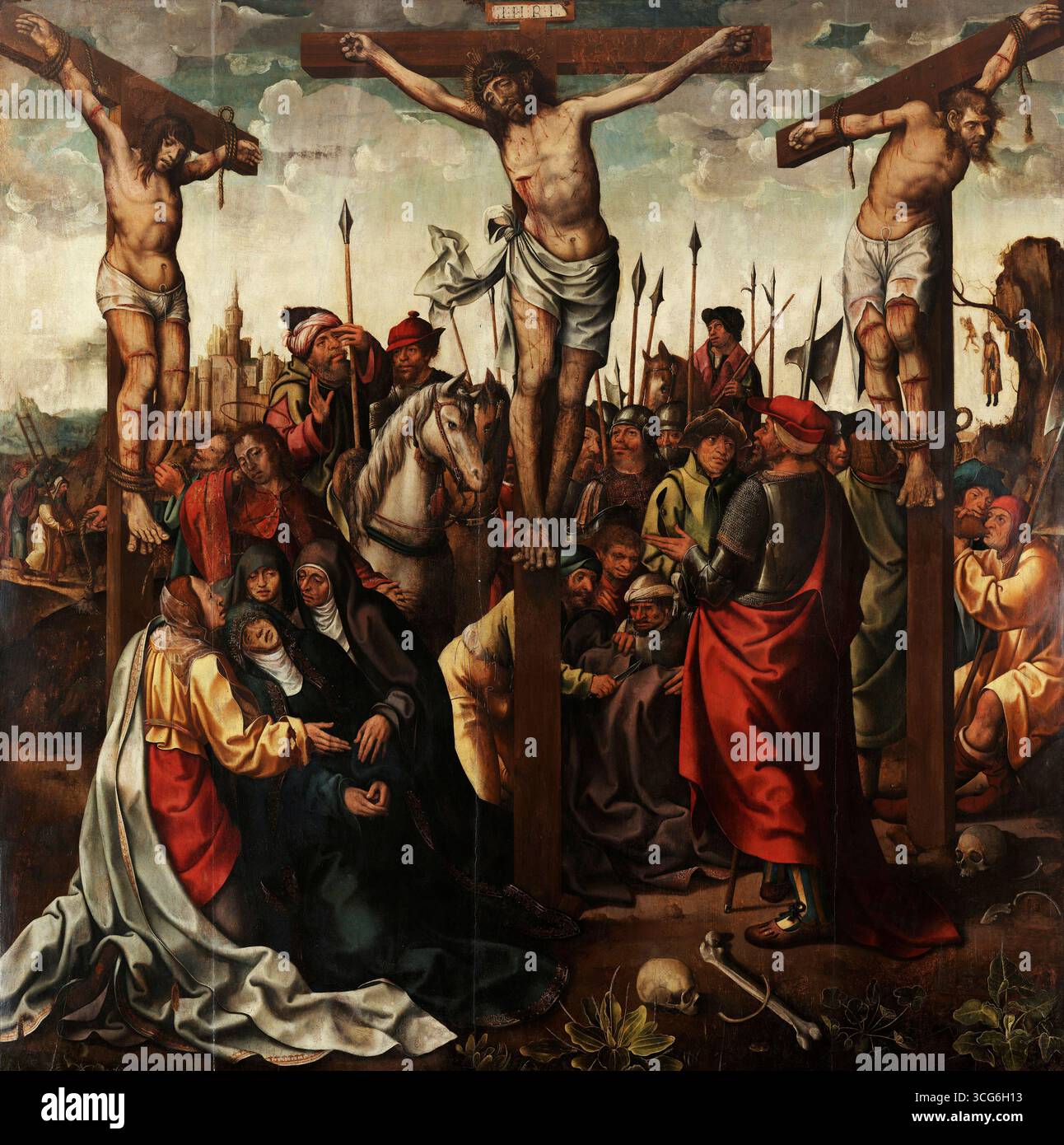 Crucifixon Christi von Grao Vasco um 1530 Stockfoto