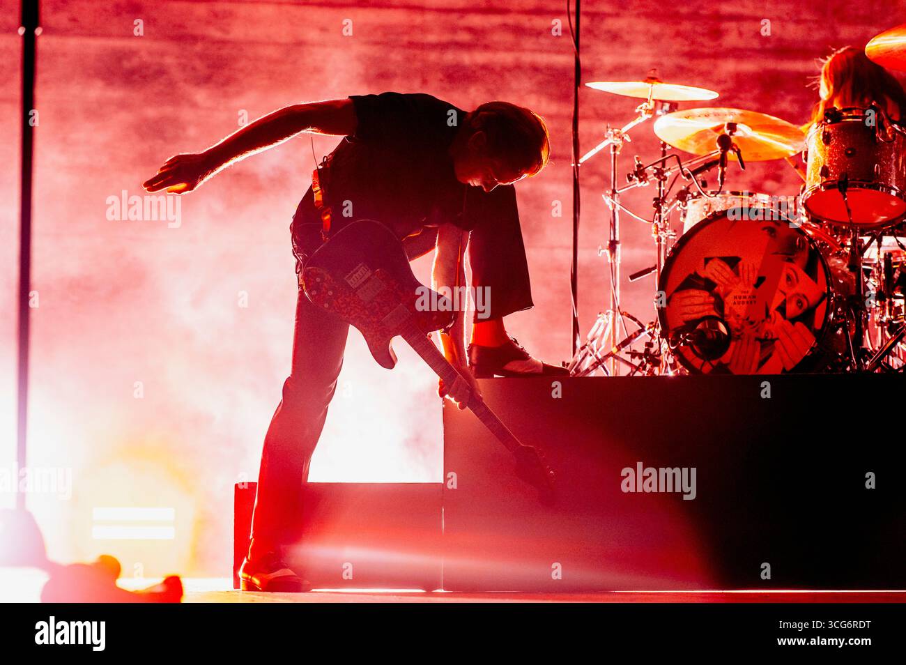 Sardinien, Italien. August 2025. Franz Ferdinand tritt live beim Sulky Rock Festival auf, sant'Antioco, Sardinien, Italien Credit: Francesca Sara Cauli/Alamy Live News Stockfoto