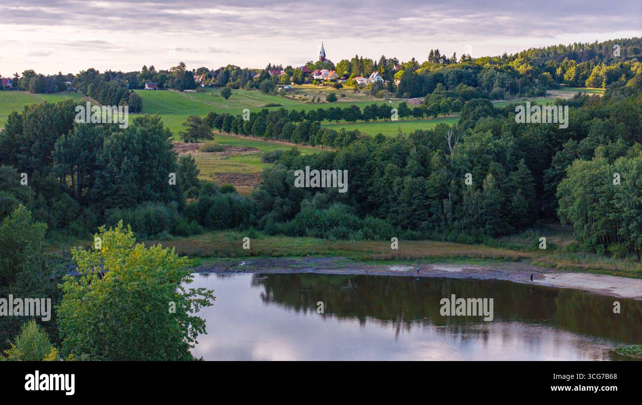 Friedrichsbrunn Harz Gondelteich Stockfoto