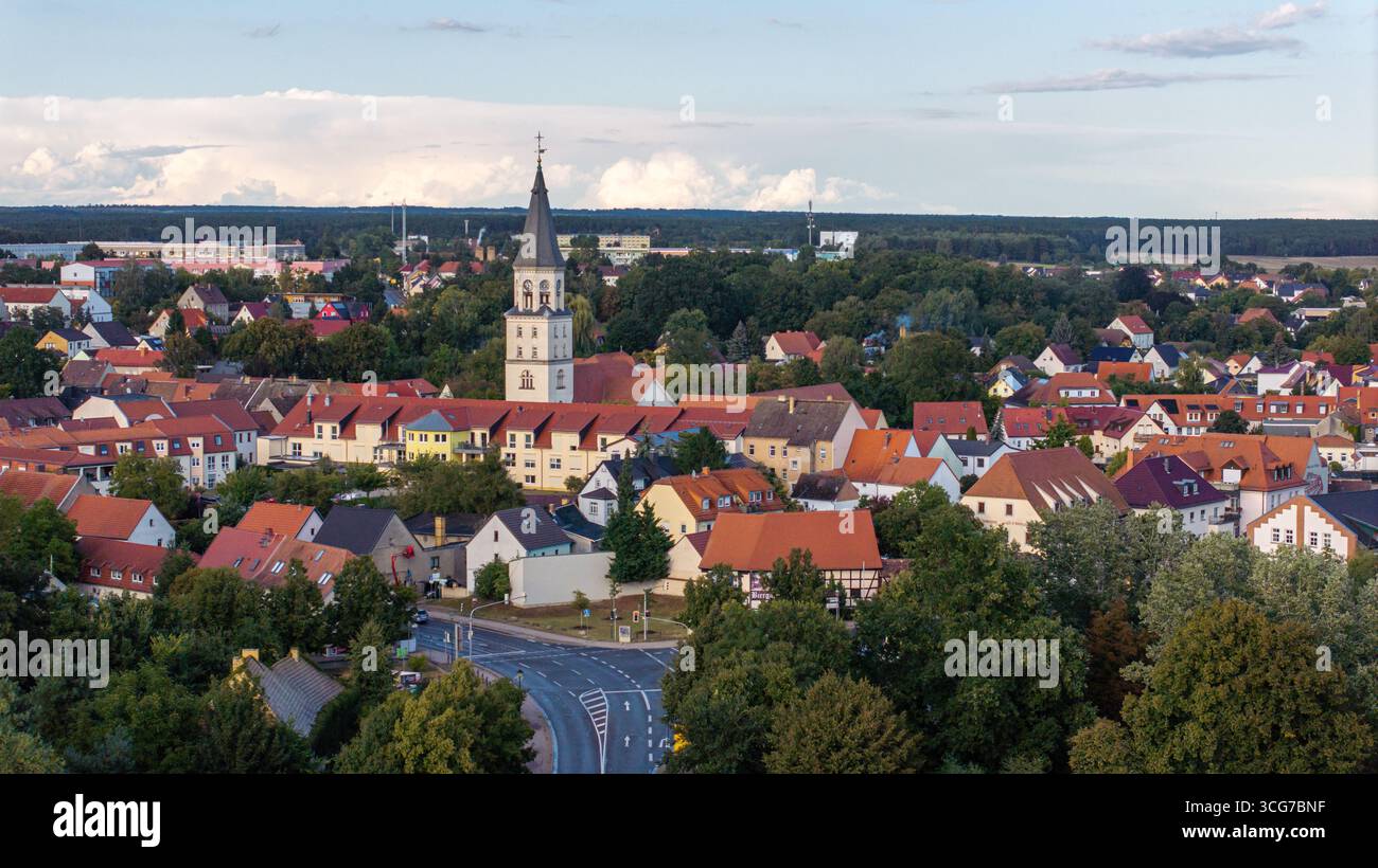 Luftbild Bad Düben Stockfoto