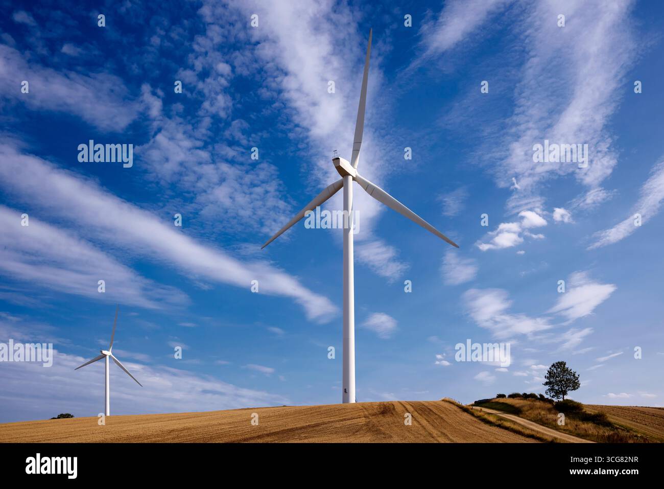 Windkraftanlagen Stockfoto