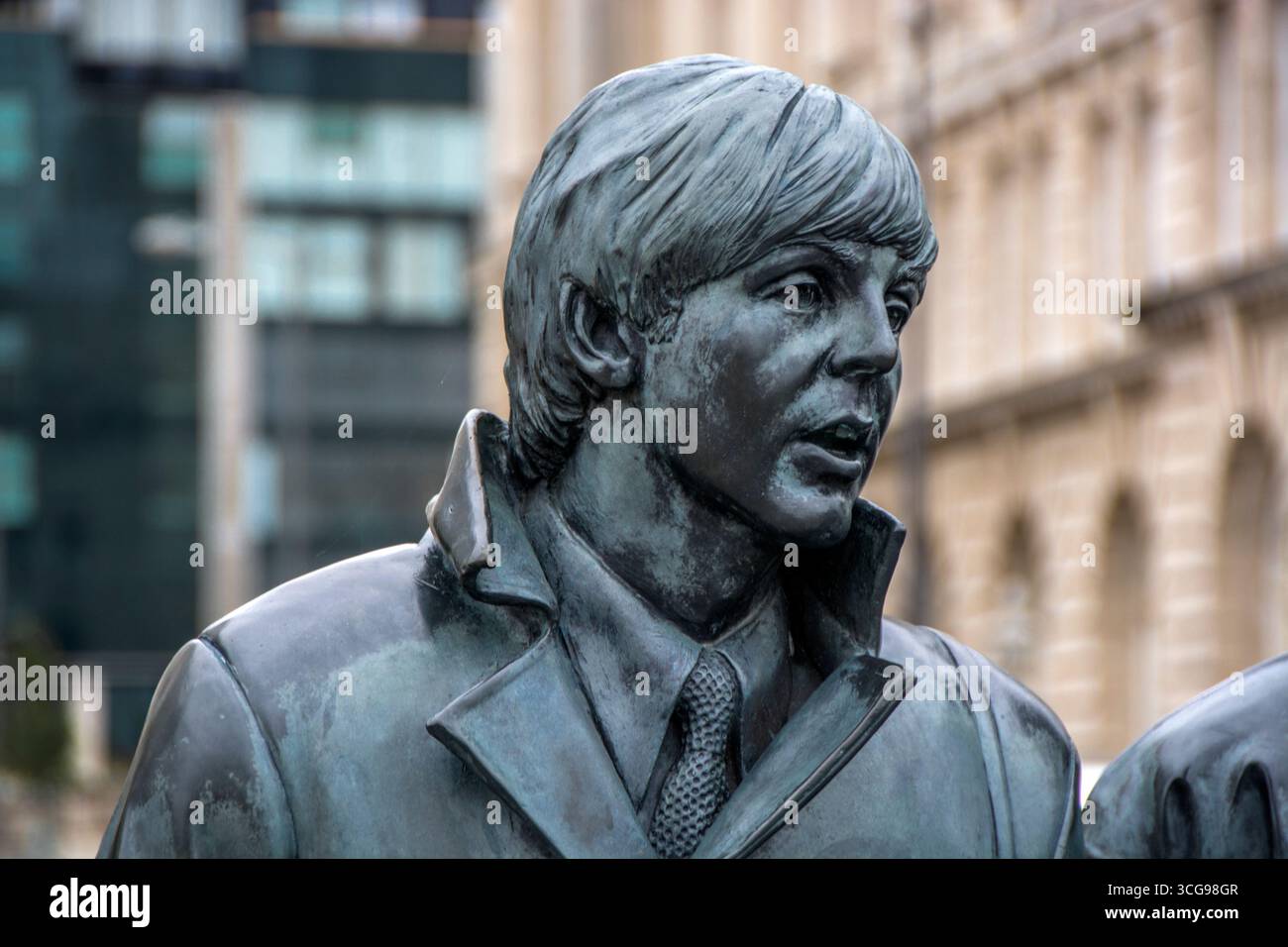 Paul McCartney von der Beatles Statue, von Bildhauer Andy Edwards, die Statue basiert auf einem echten Fotoshooting im Jahr 1963 Stockfoto
