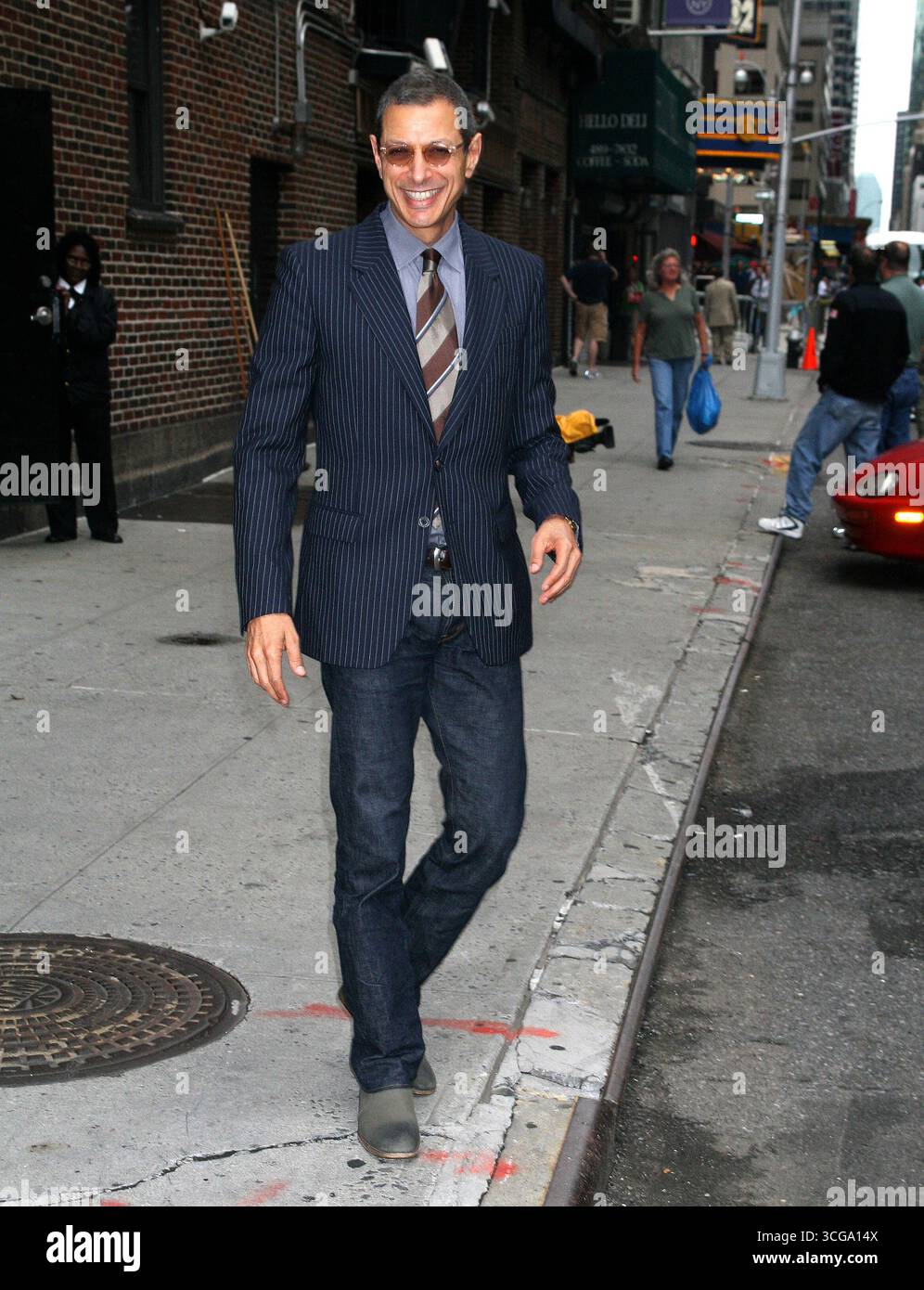Jeff Goldblum bei der „Late Show with David Letterman“ in New York am 20. August 2007 Stockfoto